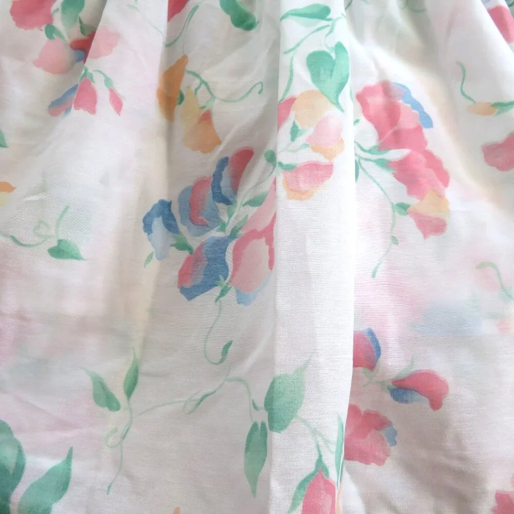 Vintage 1992 Gloria Vanderbilt Glorious Dream Full Bed Skirt Floral NEW USA Made